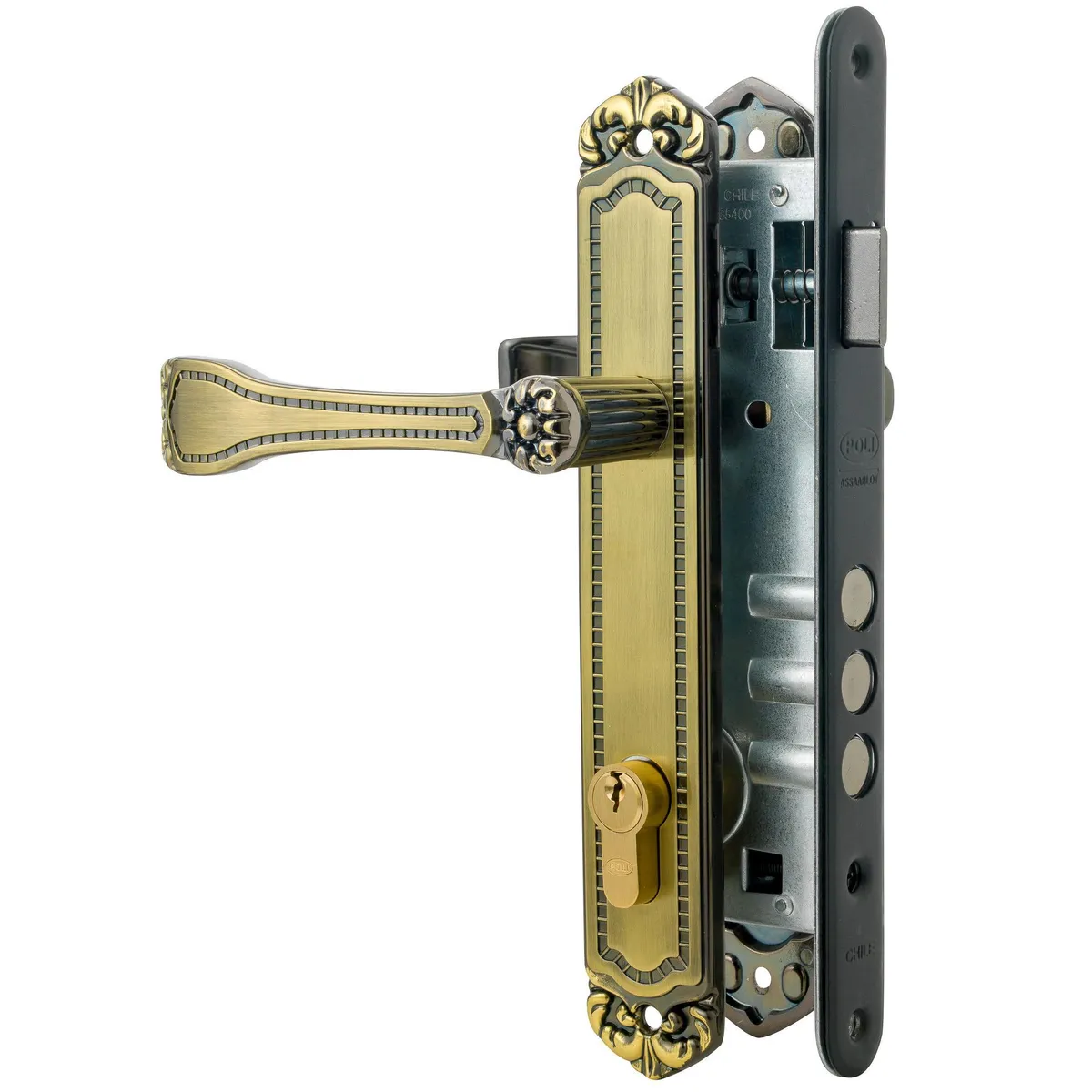 POLI - Cerradura de embutir oficina barroca clásica