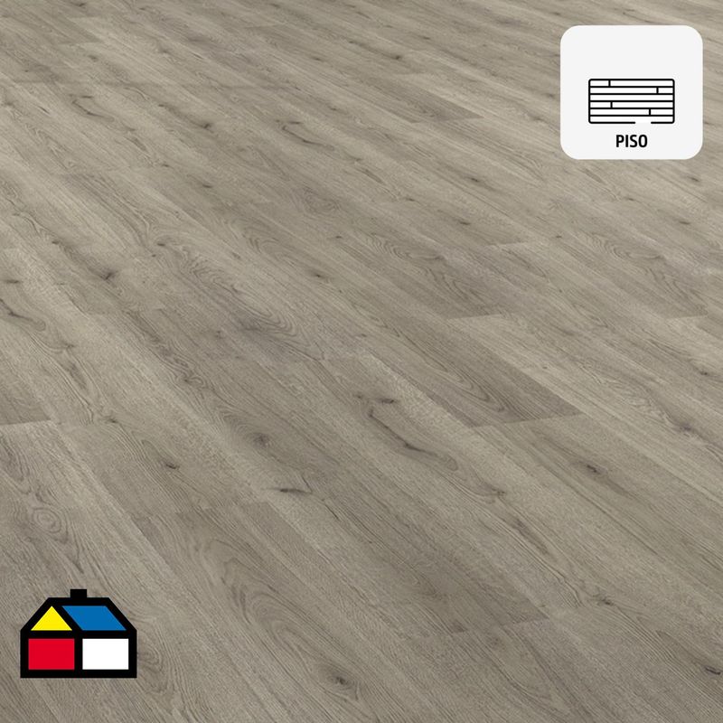 HOLZTEK - Piso flotante 138x19,3 cm 2,39 m2 roble