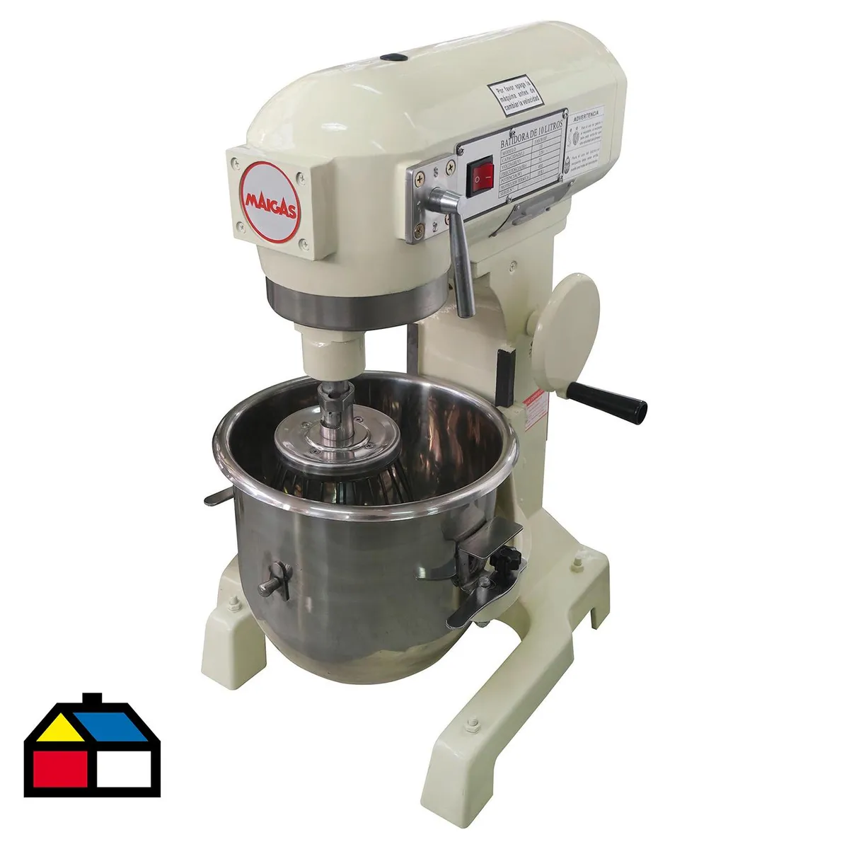 MAIGAS - Batidora de Pedestal 10 l 600 W Blanco FAVB10F