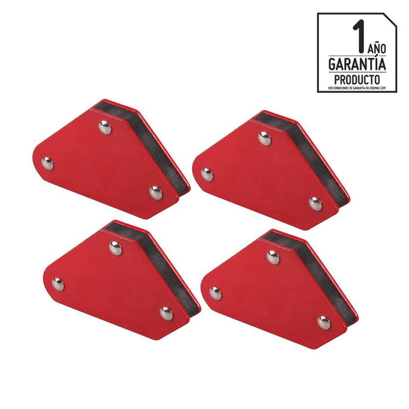 BAUKER - Set 4  sujetadores magnéticos para soldar