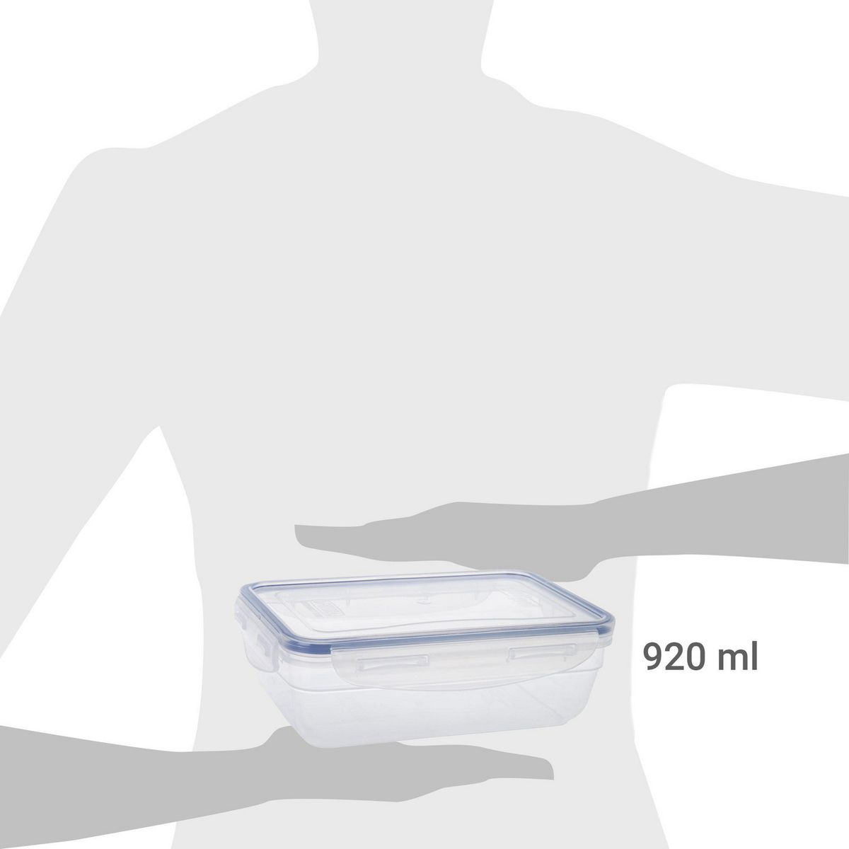 JUST HOME COLLECTION - Contenedor de Alimentos Plástico 920 ml