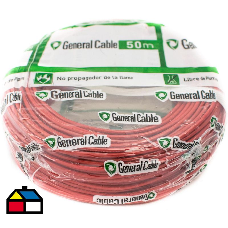 GENERAL - Alambre de Cobre Aislado H07V-U 1x1,5 mm2 50 metro(s) Rojo