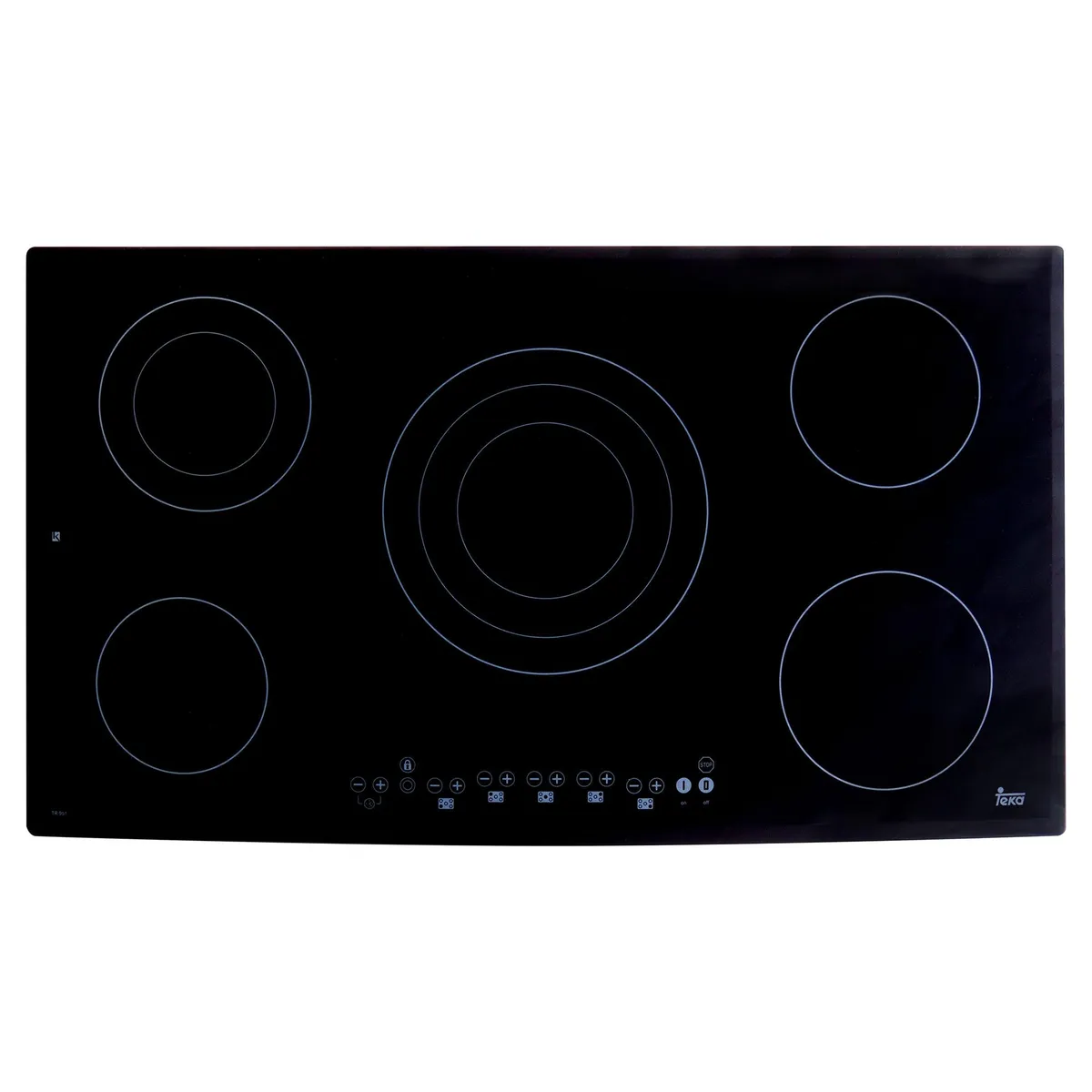 TEKA - Encimera Vitrocerámica 5 Platos Negro TR-951