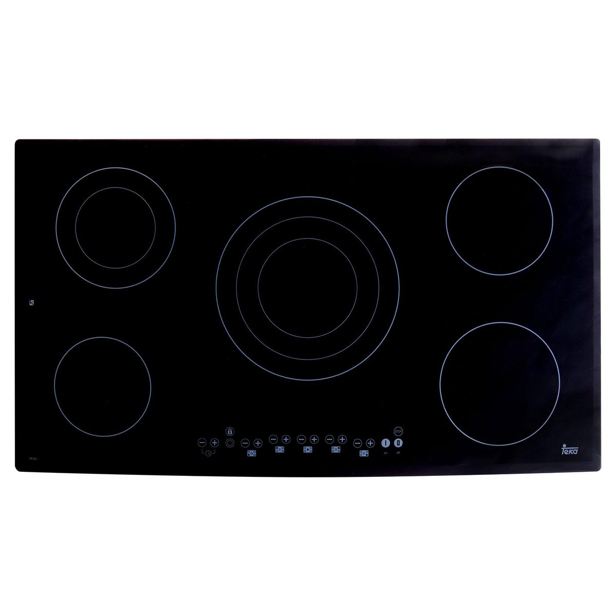 TEKA - Encimera Vitrocerámica 5 Platos Negro TR-951