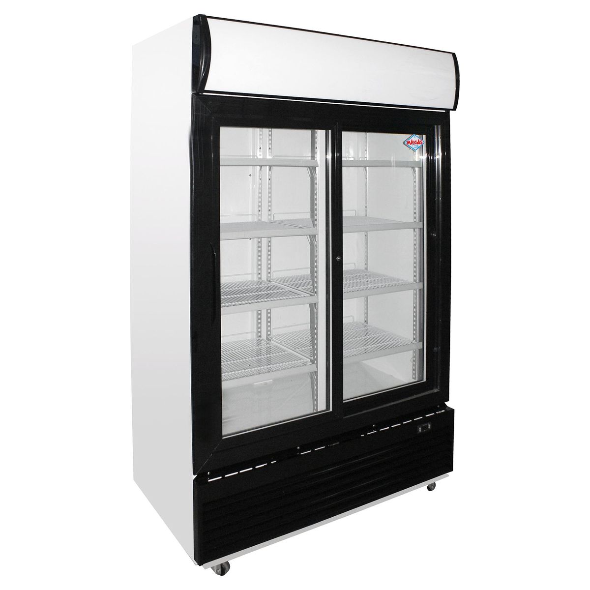 MAIGAS - Visi-Cooler 2 puertas 1000 litros negro/blanco