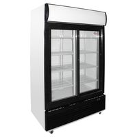 Visi-Cooler 2 puertas 1000 litros negro/blanco