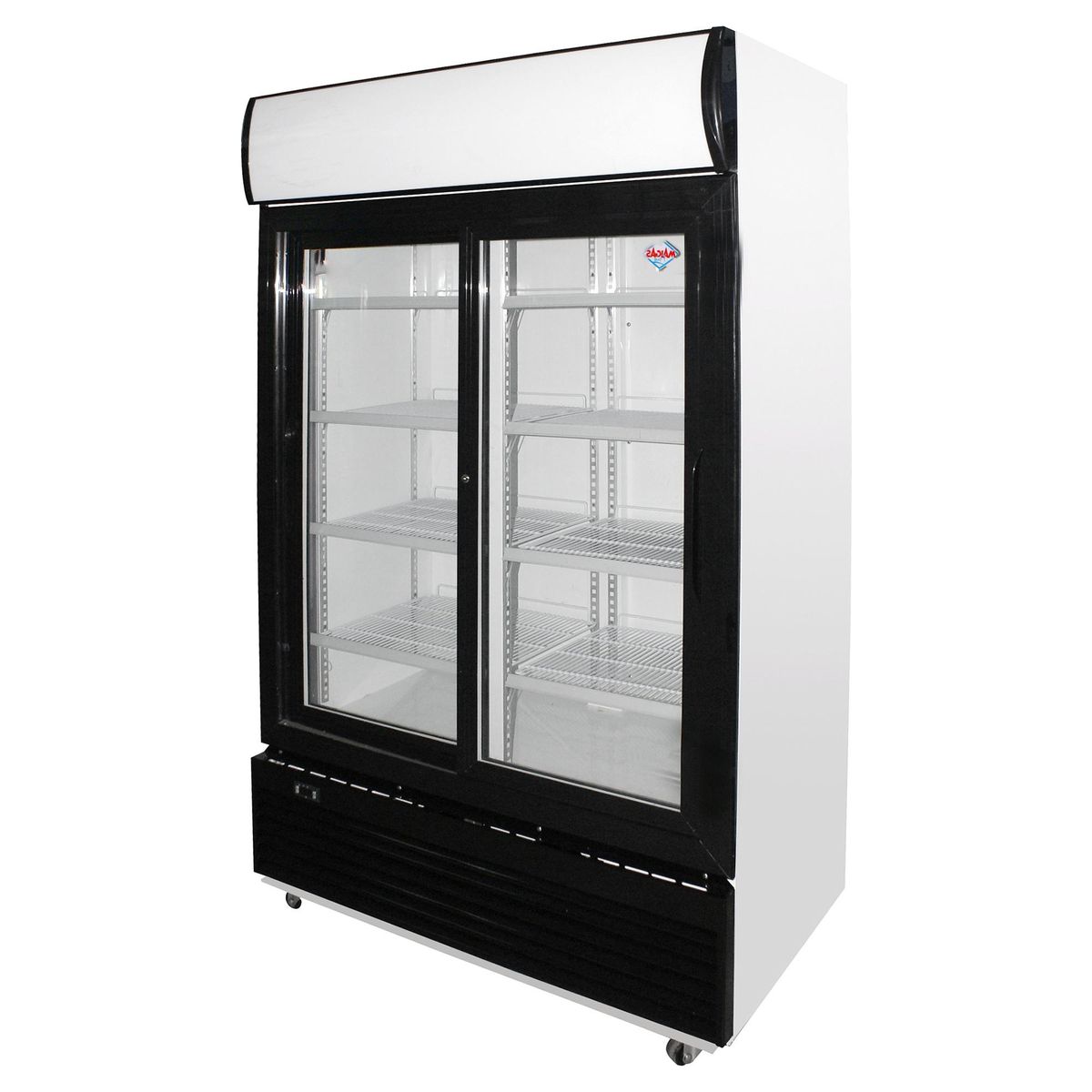 MAIGAS - Visi-Cooler 2 puertas 1000 litros negro/blanco