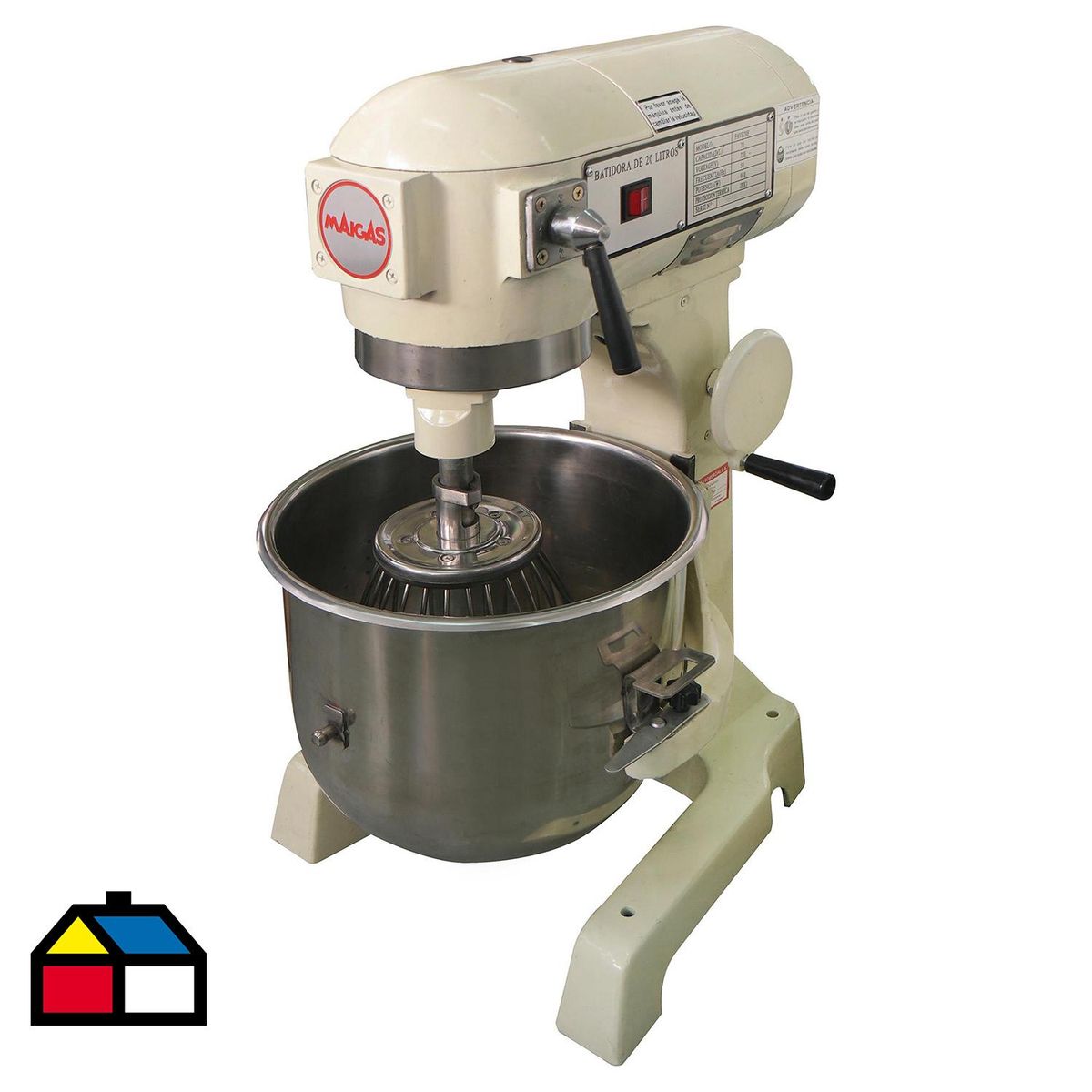 MAIGAS - Batidora de Pedestal 20 l 1100 W Blanco FAVB20F