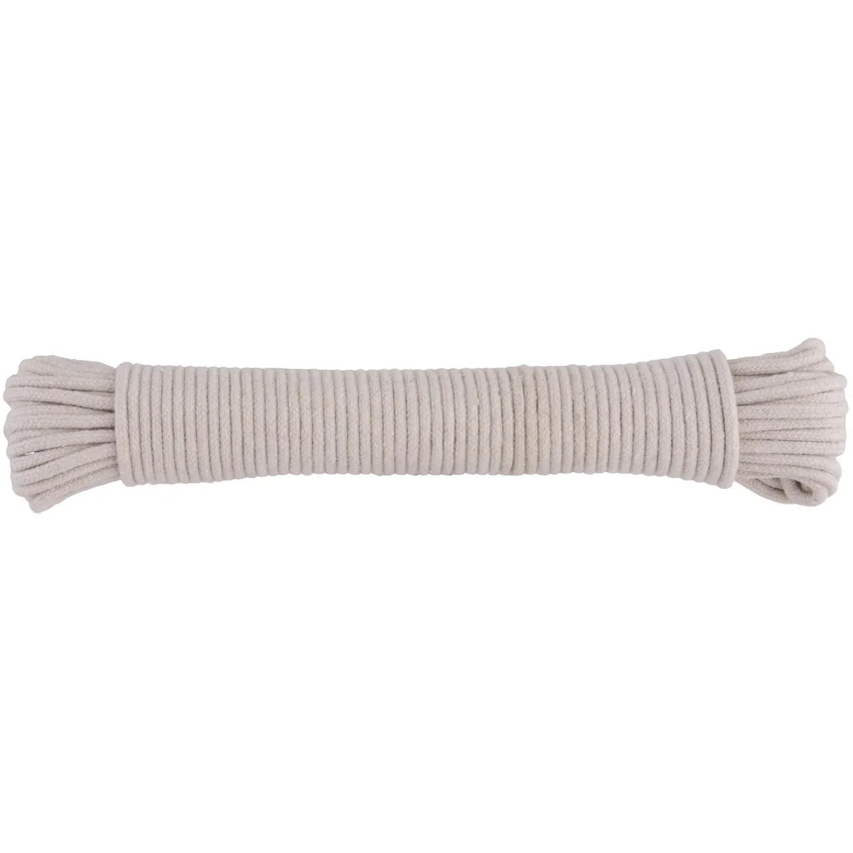 FIXSER - Cuerda Algodón Trenzado 2.5 mm 15 m Blanco