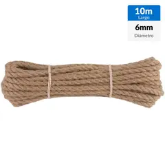 FIXSER - Cordel yute 6 mm x 10 m