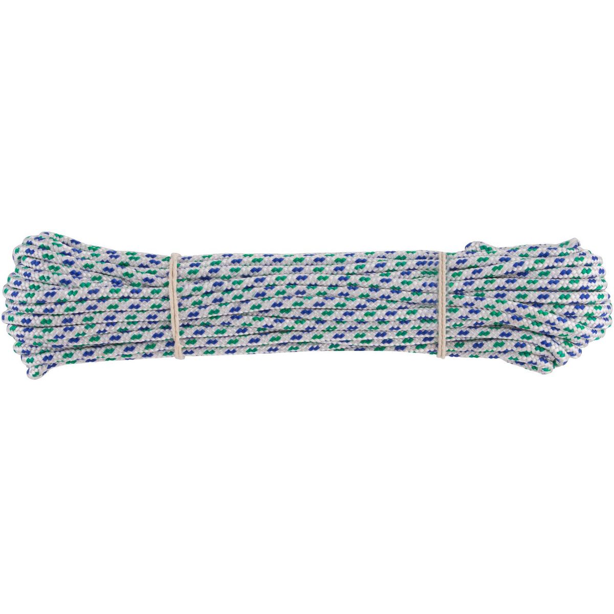 FIXSER - Cuerda Polipropileno Cuerda 4 mm 15 m Blanco/rojo