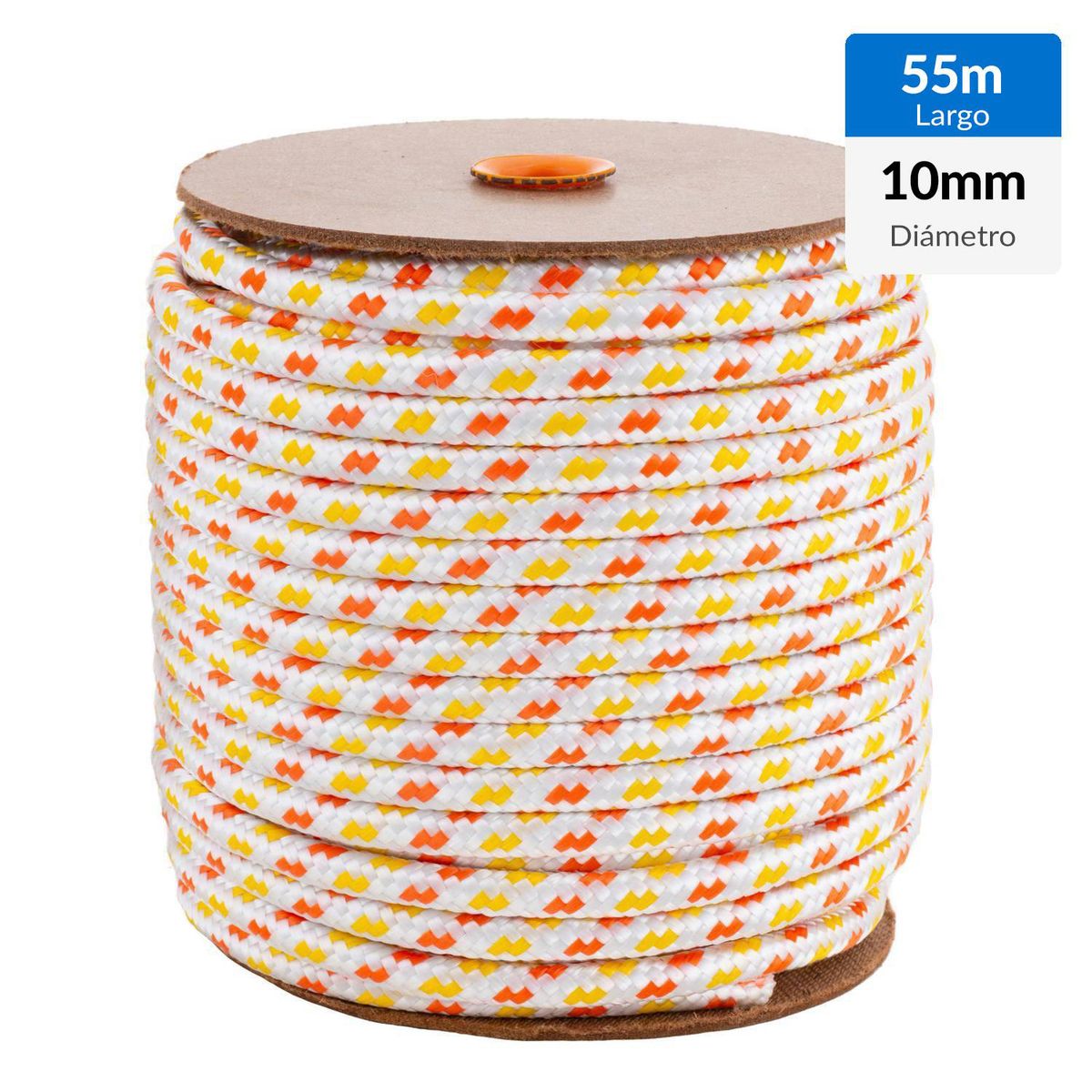 FIXSER - Cuerda Polipropileno Trenzado 10 mm 55 m Blanco