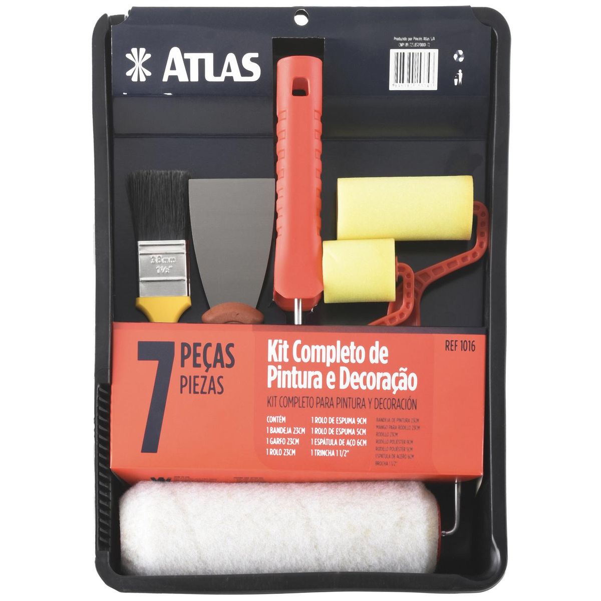 ATLAS - Kit De Herramientas Para Pintura 7 Piezas