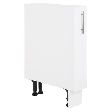 Mueble base 15x60 cm melamina blanco.