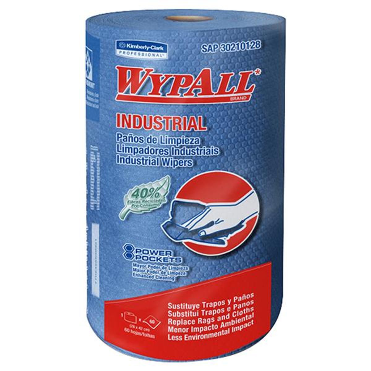 WYPALL - Paños Industriales Wypall X75 Plus 6 Rollos de 360 Unidades