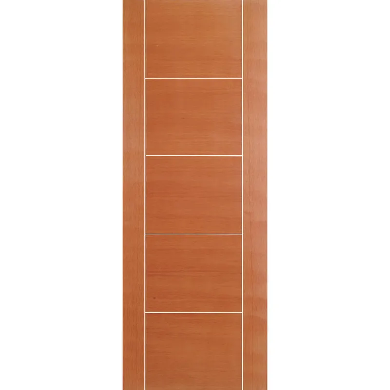 HOLZTEK - Puerta Capri III Enchapada Mare Clara Natural