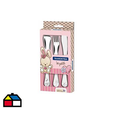 Set 3 cubiertos infantil.