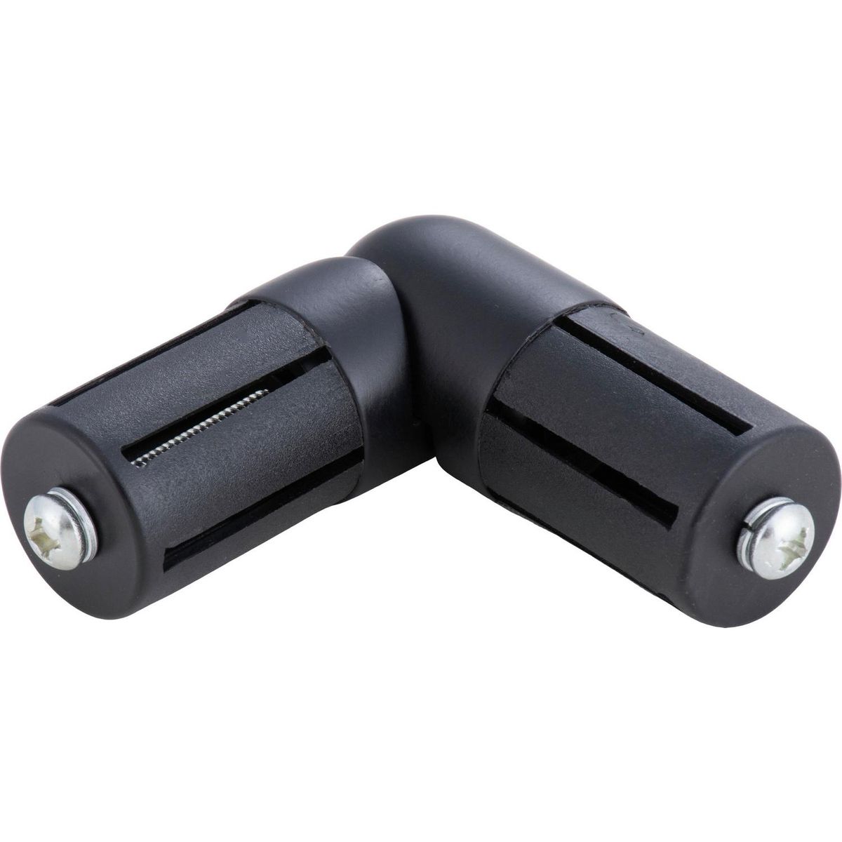 JUST HOME COLLECTION - Codo para barra de cortina 28 mm negro