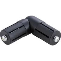 Codo Para Barra De Cortina 28 Mm Negro