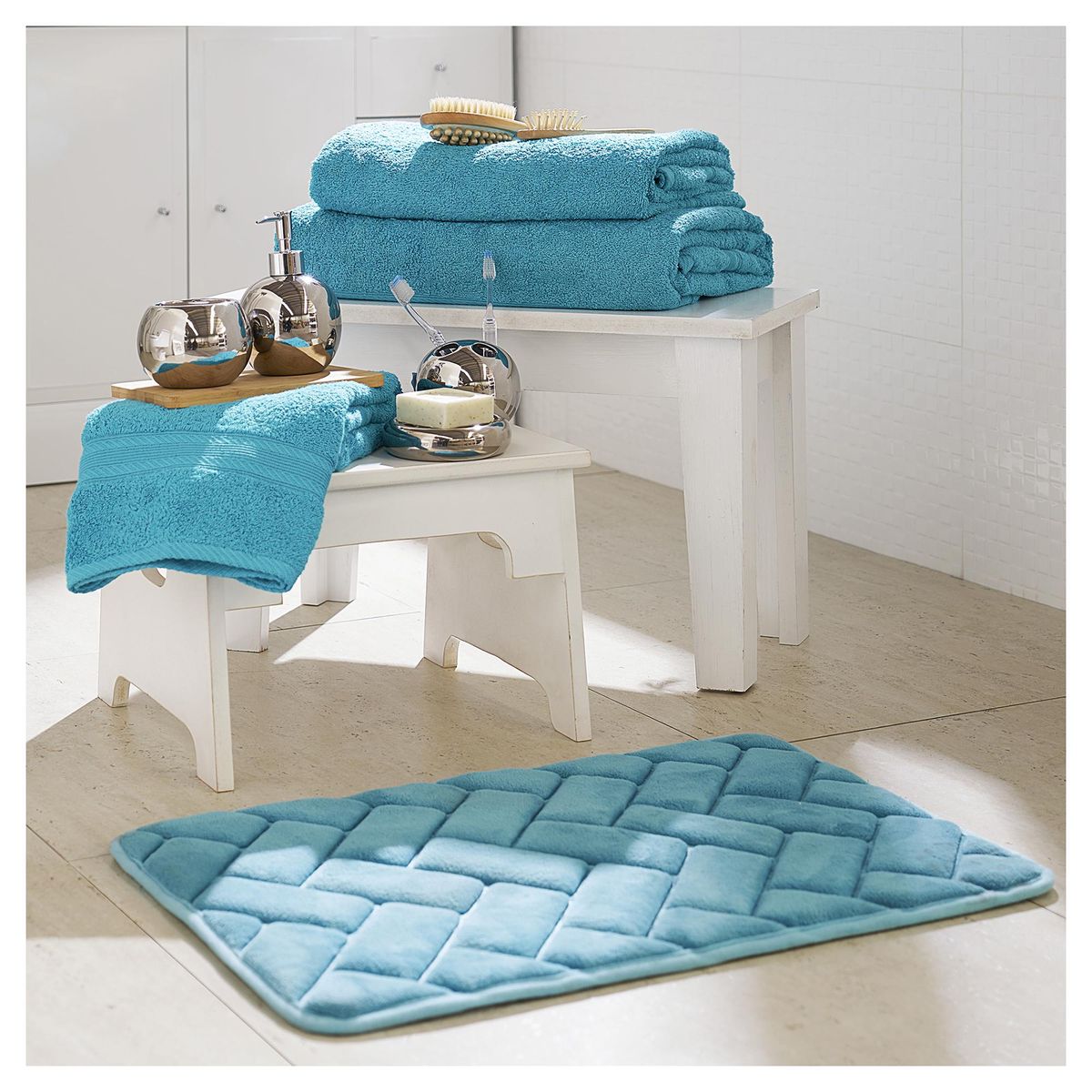 LOURDES - Toallón de Baño 500 gr 90x150 cm