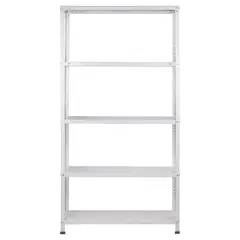 FIXSER - Estante Bricolor Metal 5 Nivel(es) 90x180x30 cm Blanco