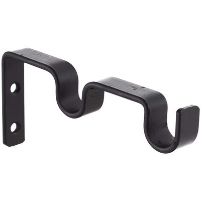 Imagen 2 del producto Set De Soportes Para Barra De Cortina 16 Mm 2 Unidades Negro