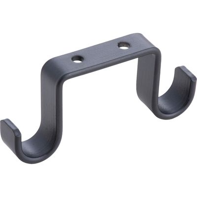 Imagen 2 del producto Set De Soportes Para Barra De Cortina 16 Mm 2 Unidades Negro