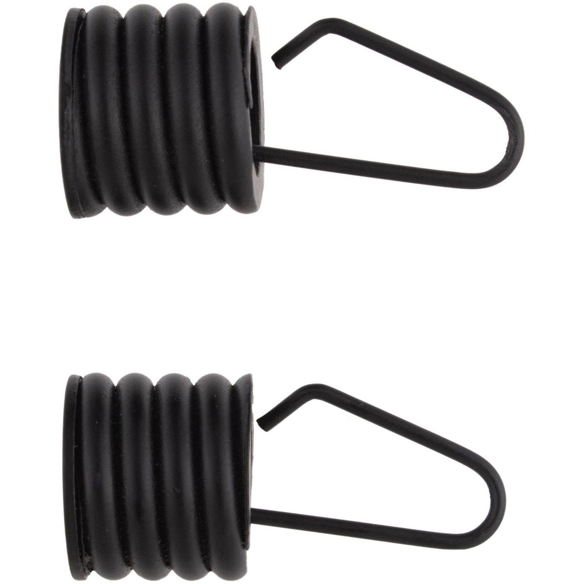 FERRATO - Set de terminales para barra de cortina 16 mm 2 unidades negro