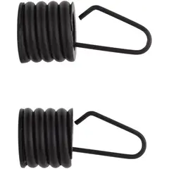 FERRATO - Set de terminales para barra de cortina 16 mm 2 unidades negro