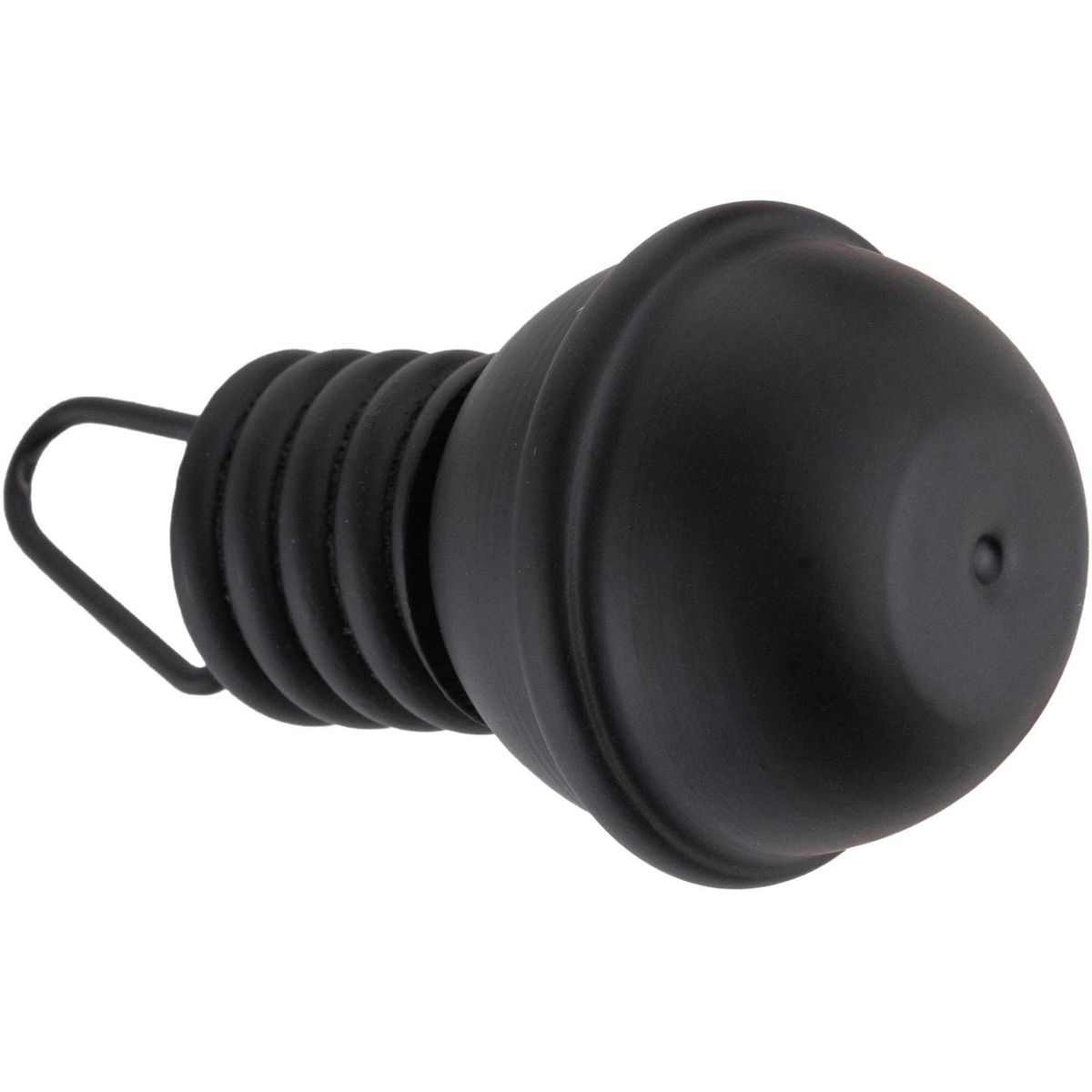 FERRATO - Set de terminales para barra de cortina 16 mm 2 unidades negro