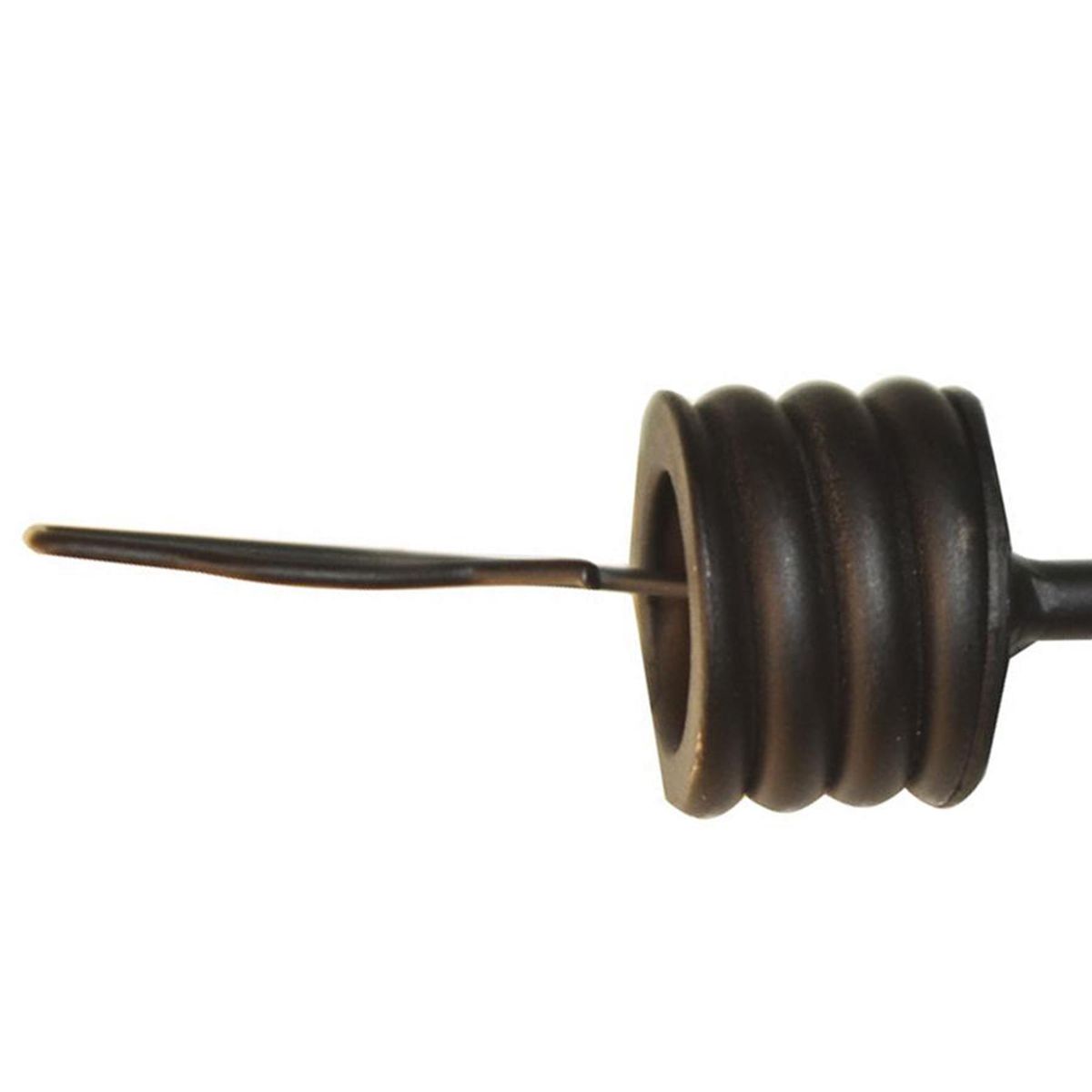 FERRATO - Set de terminales para barra de cortina 16 mm 2 unidades negro