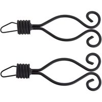 Set De Terminales Para Barra De Cortina 16 Mm 2 Unidades Negro