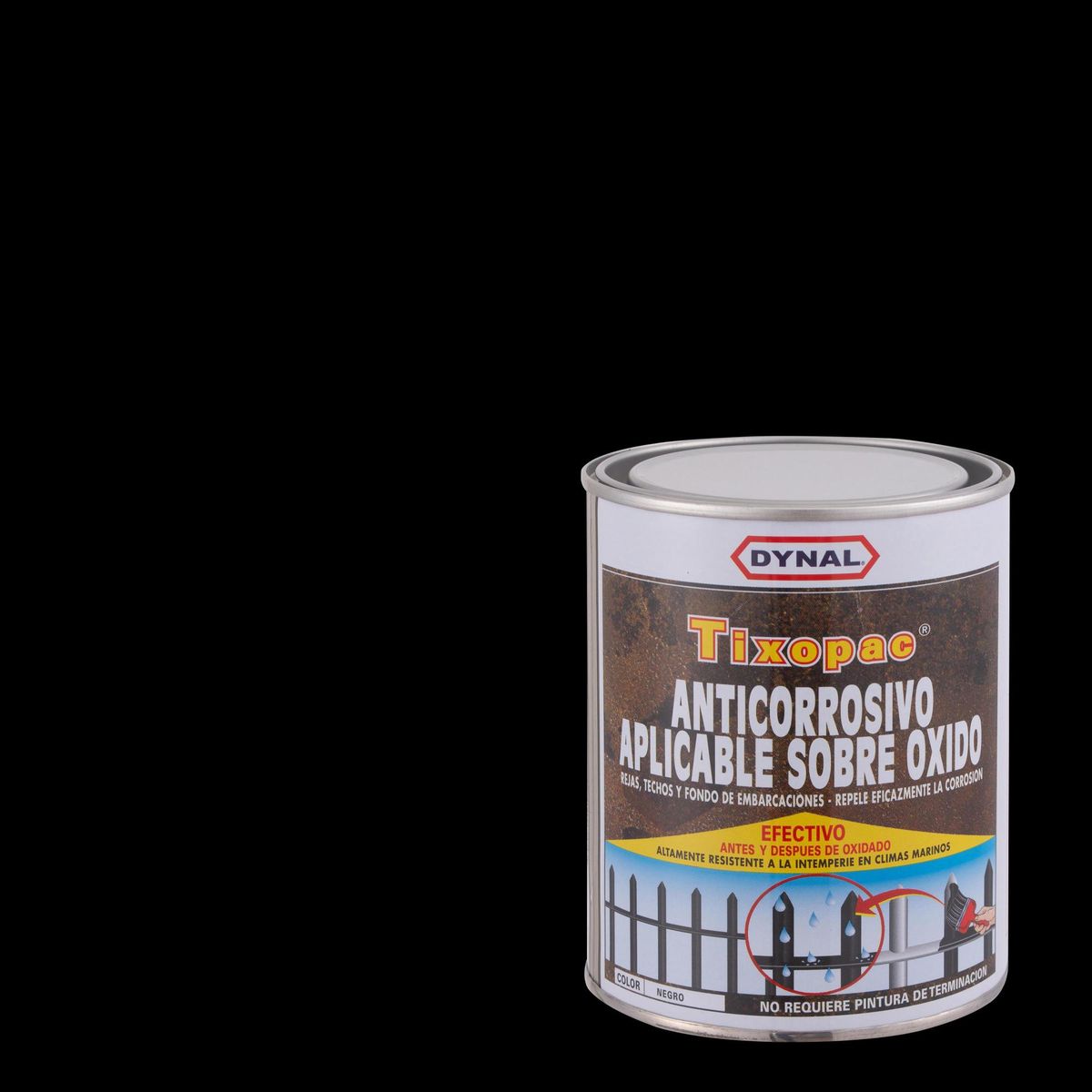 DYNAL - Anticorrosivo Tarro 0.25 galón(es) Mate Negro
