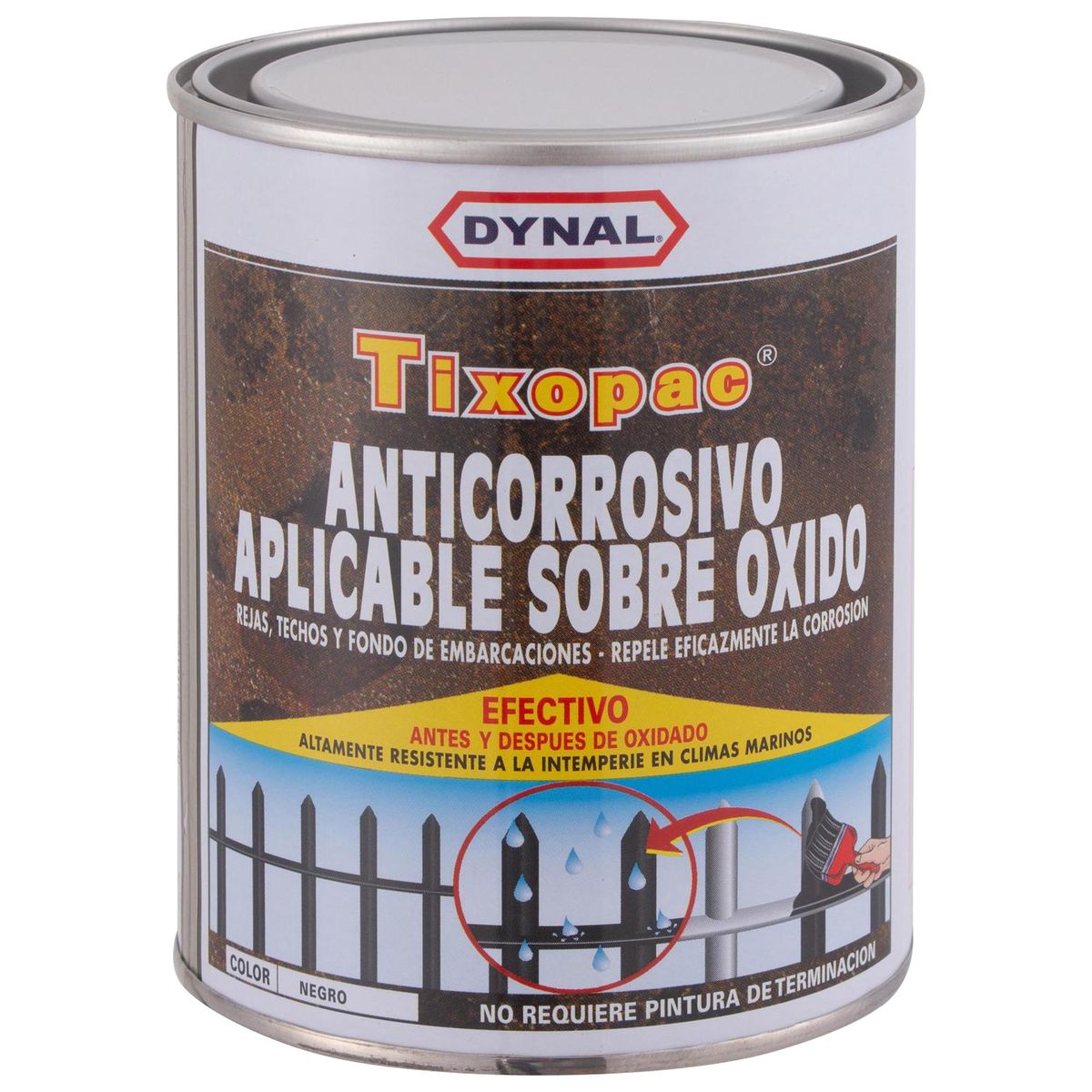 DYNAL - Anticorrosivo Tarro 0.25 galón(es) Mate Negro