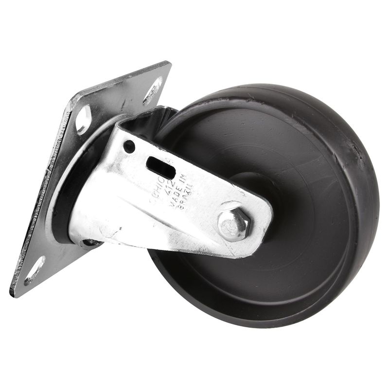 GEVEMAC - Rueda con placa giratoria para mueble 4"