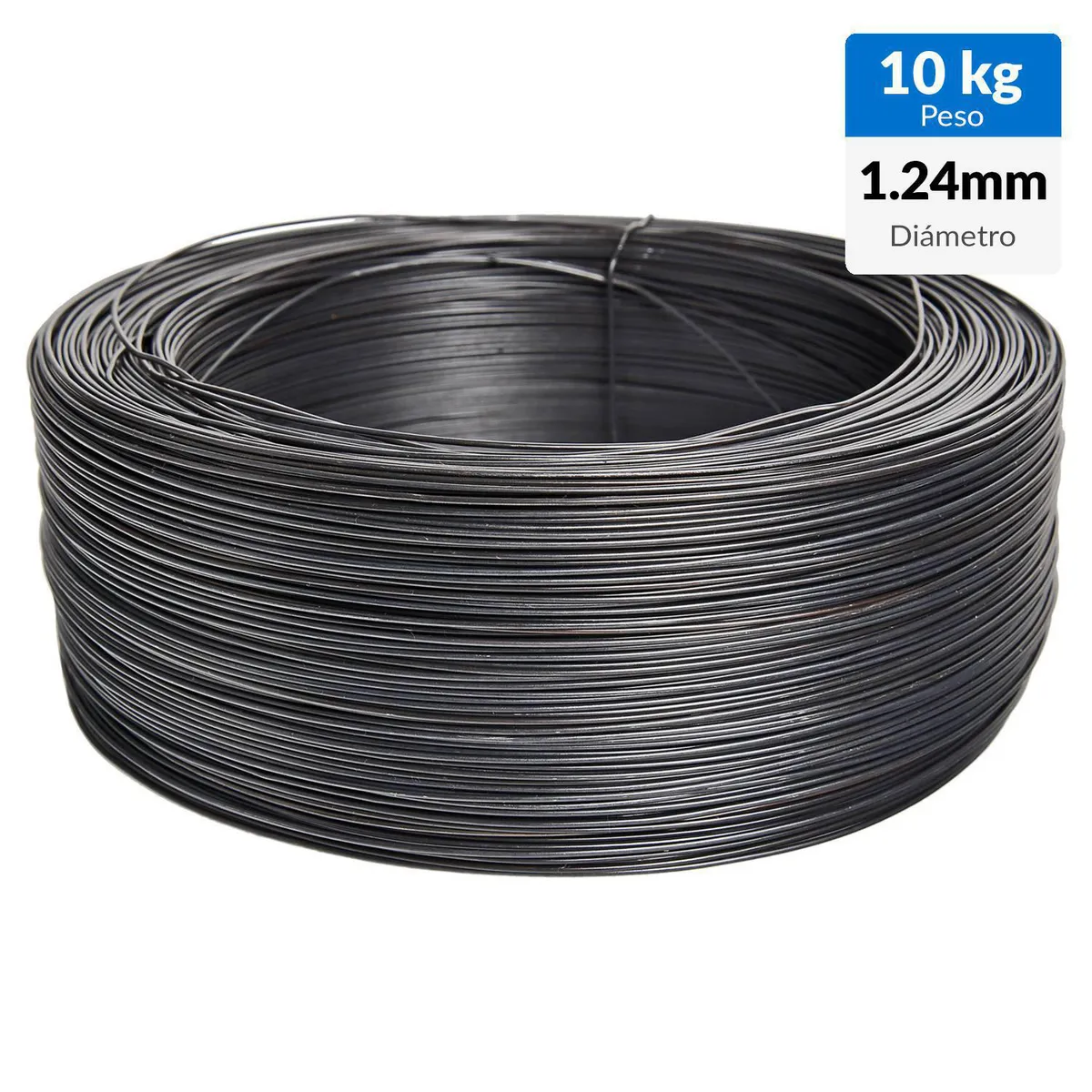 INCHALAM - Alambre Acero Recocido #18/10 Kg 1.24 mm 263 m Negro