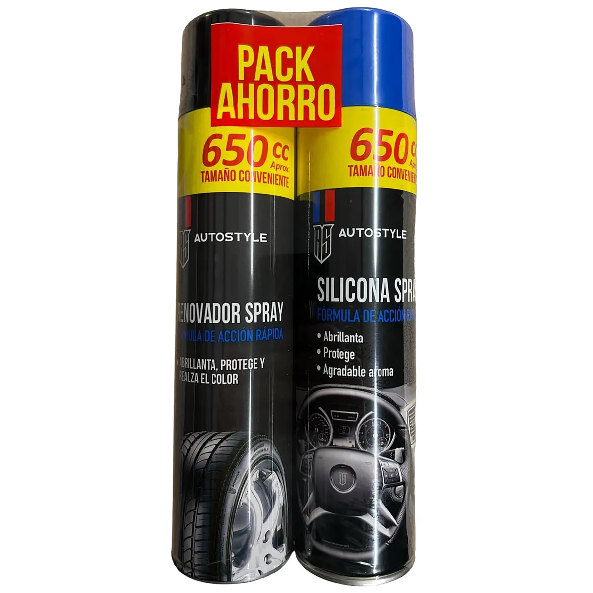 AUTOSTYLE - Kit Autostyle Spray Renovador Neumáticos 2 Unidades