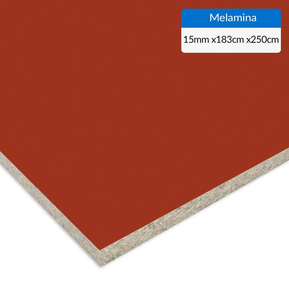 VESTO - Melamina Rojo 15 mm 183x250 cm