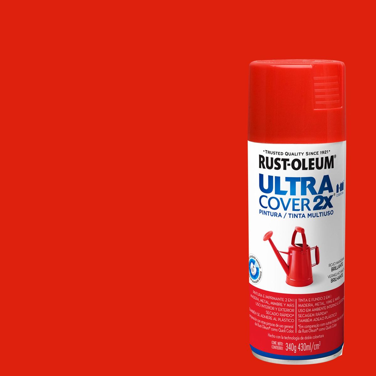 RUST OLEUM - Pintura Spray 0.43 l Brillante Rojo