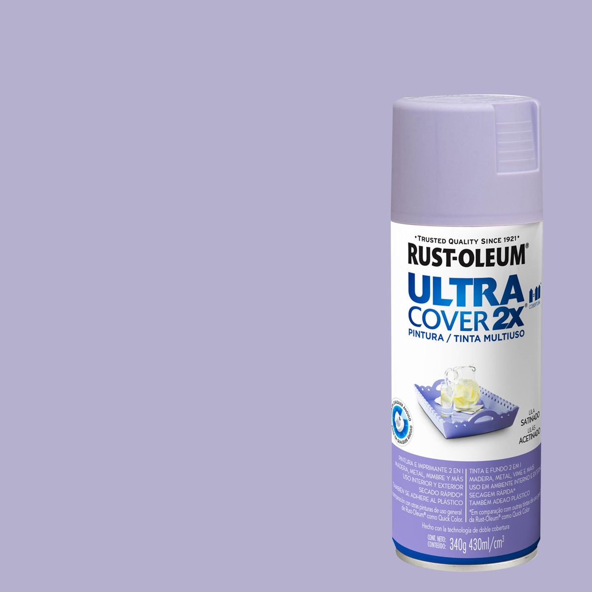RUST OLEUM - Pintura Spray 0.43 l Satinado Lila