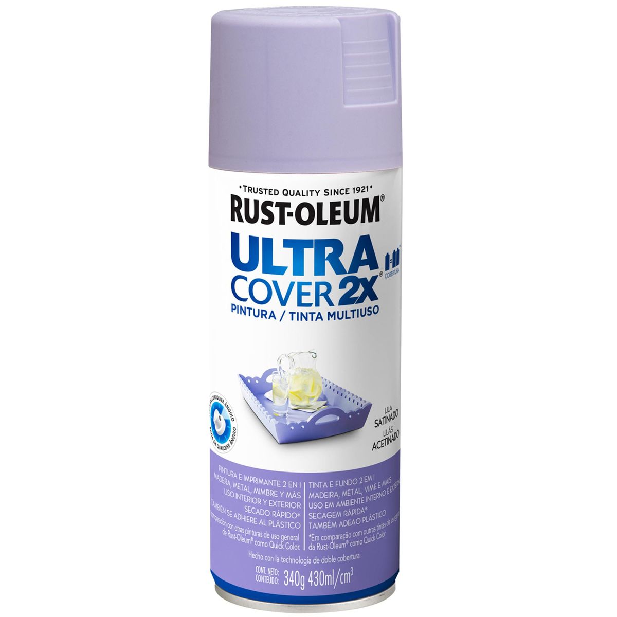 RUST OLEUM - Pintura Spray 0.43 l Satinado Lila