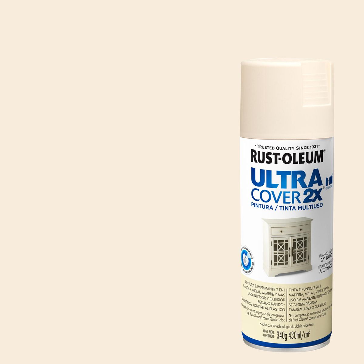 RUST OLEUM - Pintura Spray 0.43 l Satinado Blanco