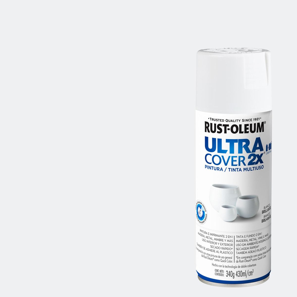 RUST OLEUM - Pintura Spray 0.43 l Brillante Blanco