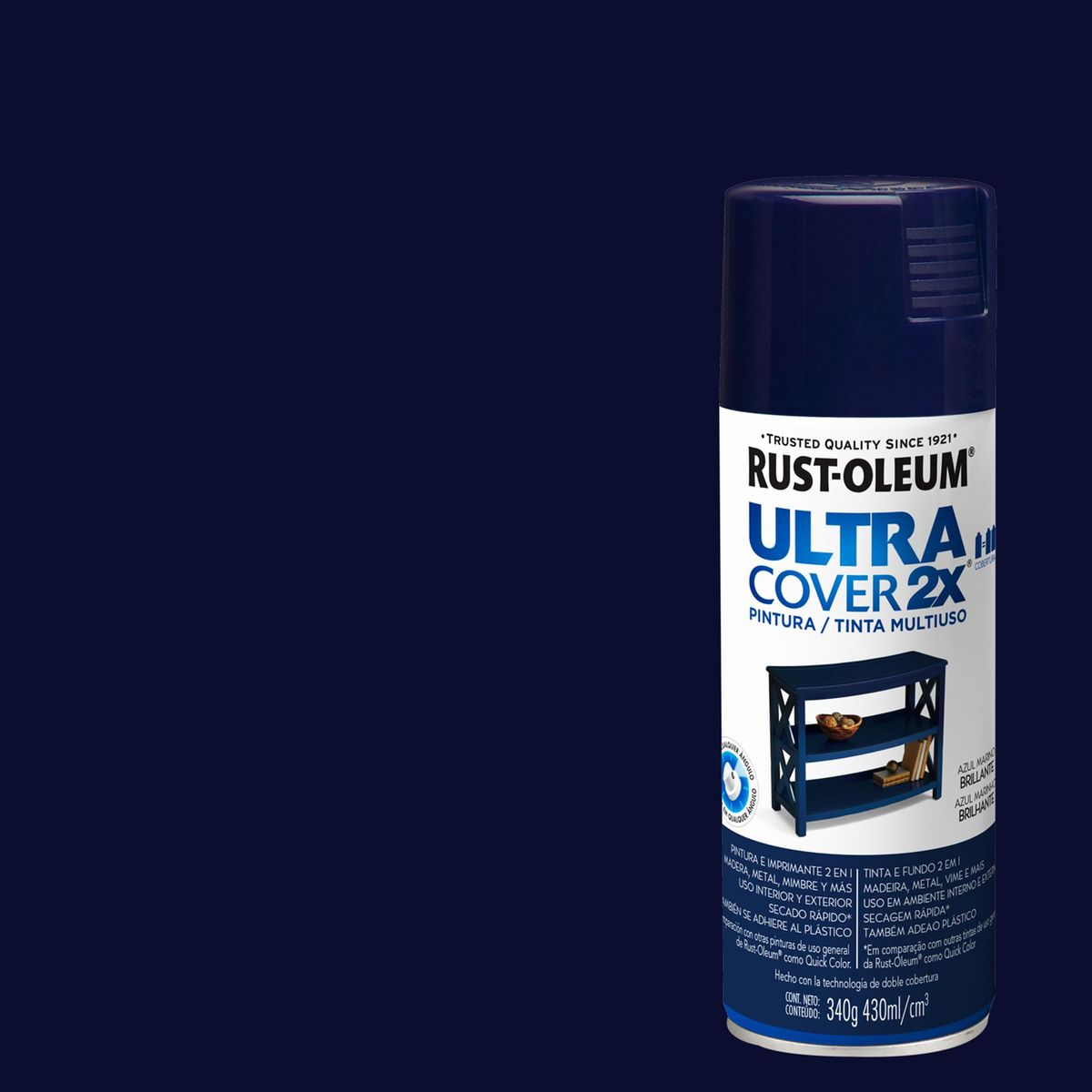 RUST OLEUM - Pintura Spray 0.43 l Brillante Azul