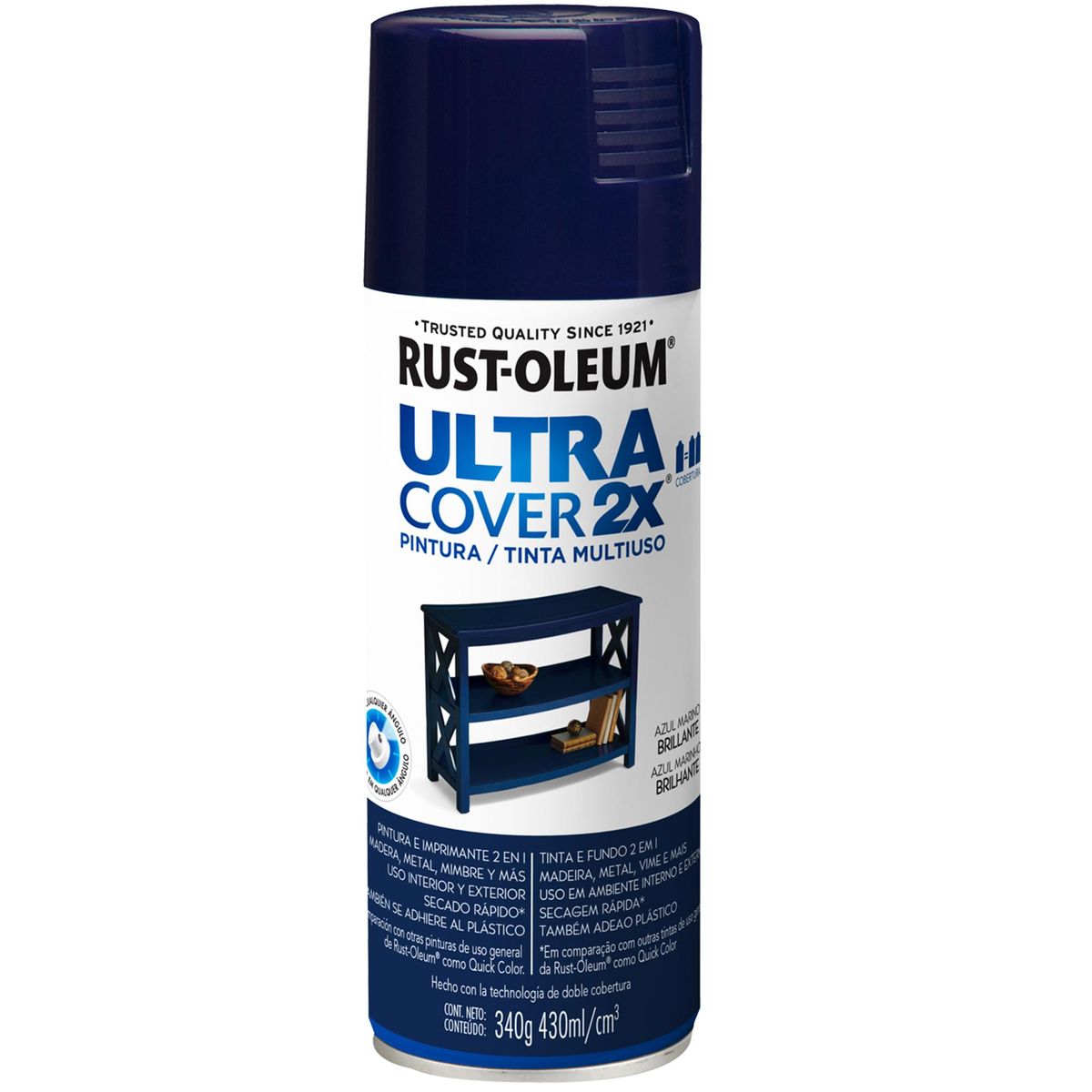 RUST OLEUM - Pintura Spray 0.43 l Brillante Azul