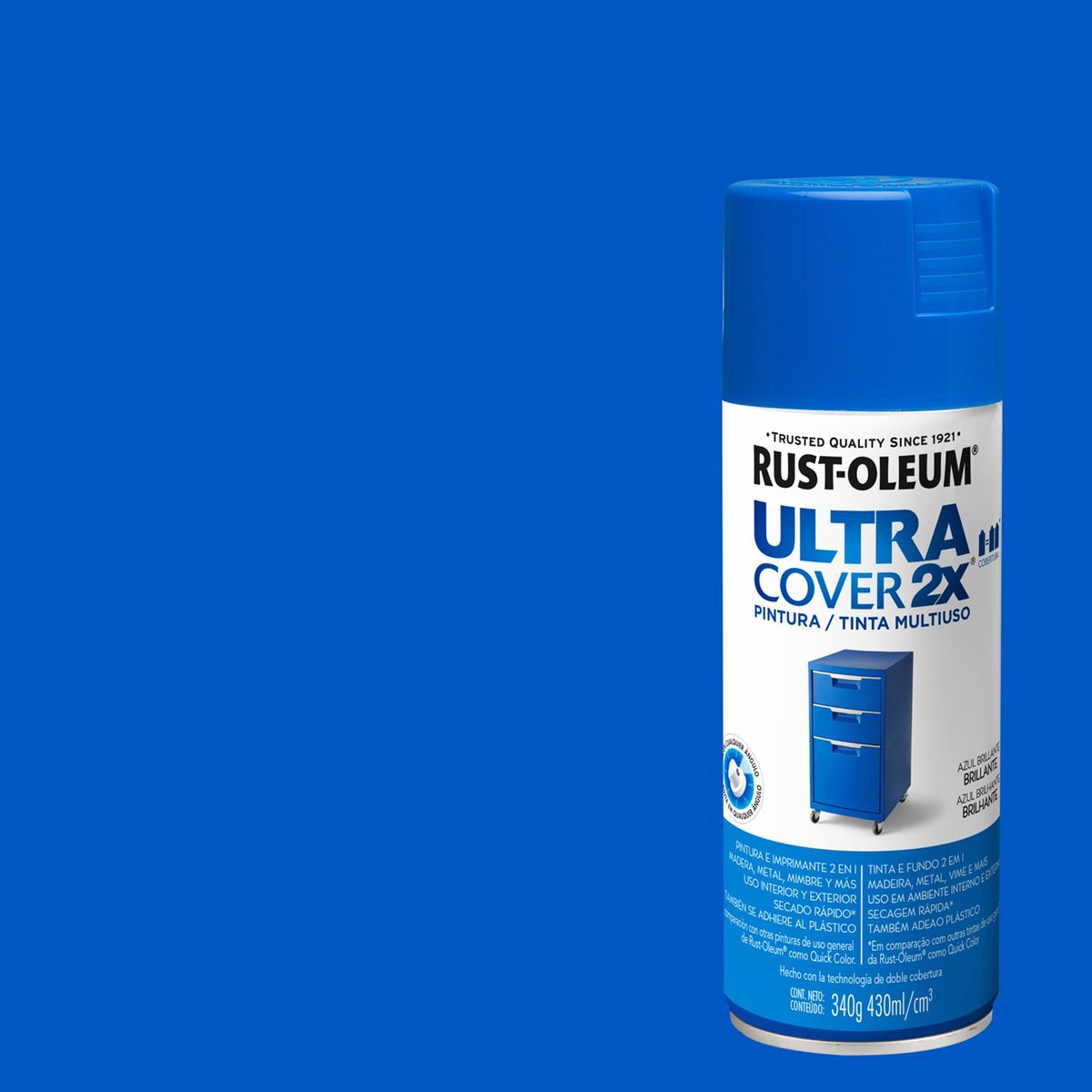 RUST OLEUM - Pintura Spray 0.43 l Brillante Azul
