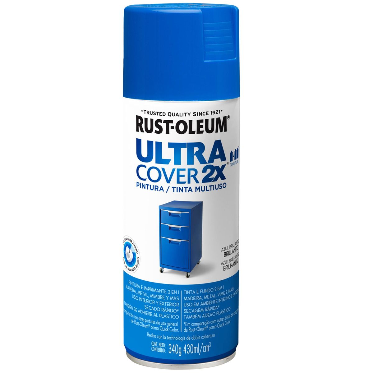 RUST OLEUM - Pintura Spray 0.43 l Brillante Azul