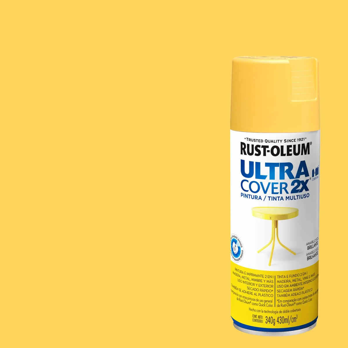 RUST OLEUM - Pintura Spray 0.43 l Semibrillante Amarillo
