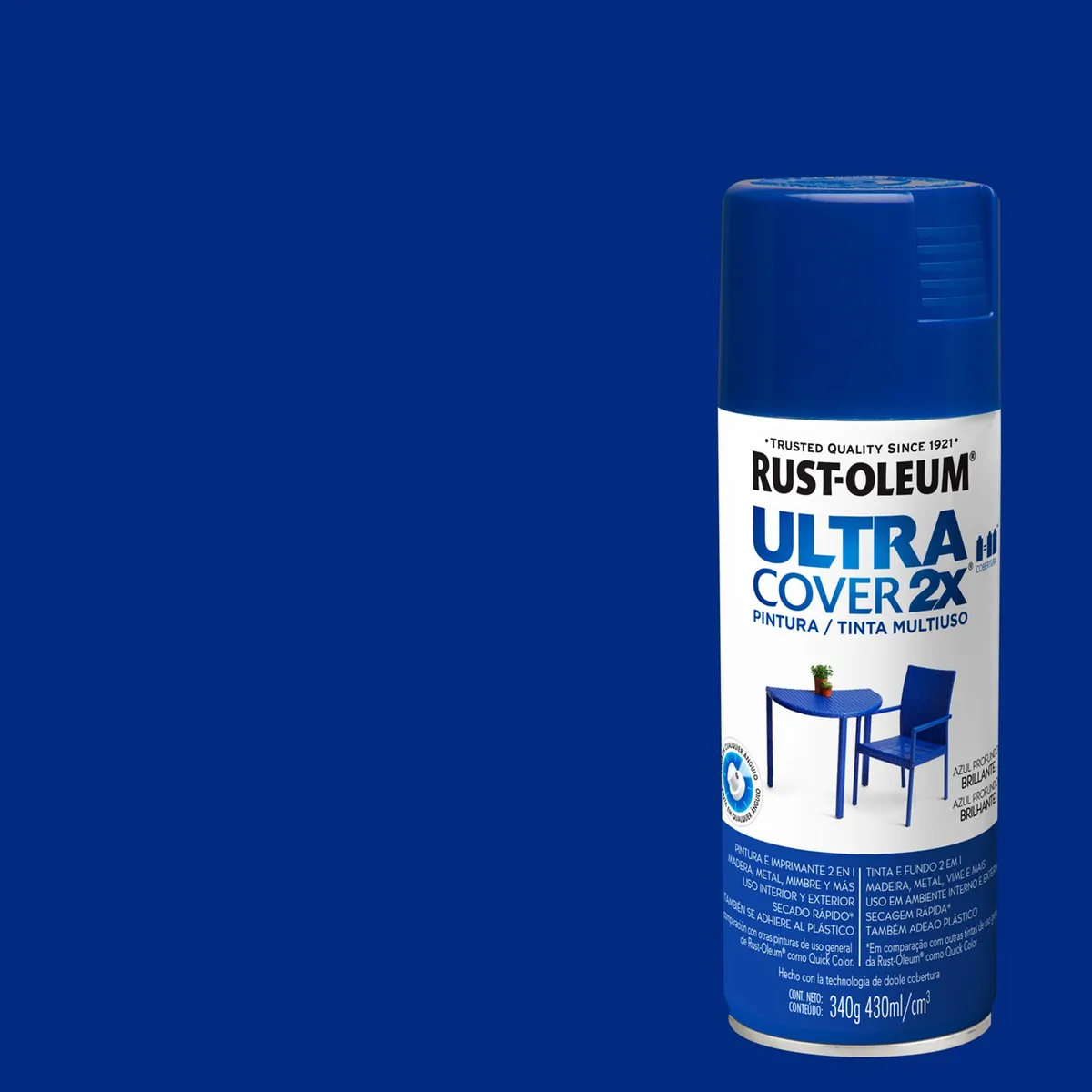 RUST OLEUM - Pintura Spray 0.43 l Brillante Azul
