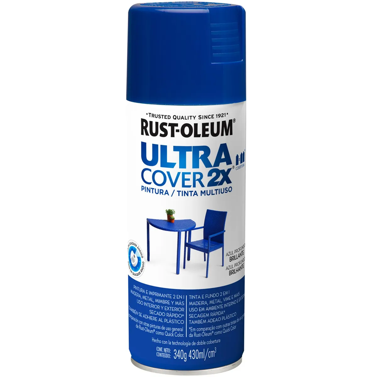 RUST OLEUM - Pintura Spray 0.43 l Brillante Azul